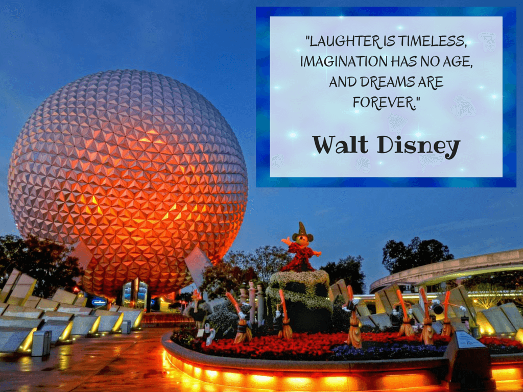 EPCOT Disney Quote Laughter is Timeless